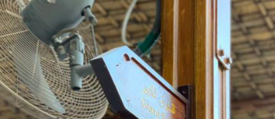 ventilateur sur espace extérieur